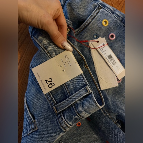 NWT Alice+Olivia LA ankle cropped jeans - Picture 7 of 9